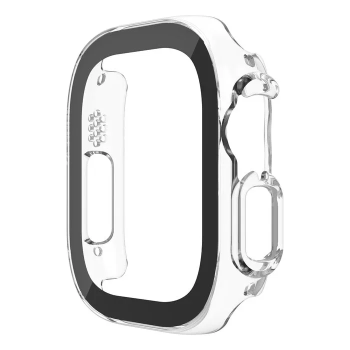 Belkin TemperedCurve 2-in-1 Protector de Pantalla de Vidrio Templado 9H para Apple Watch Ultra y Ultra 2 - Transparente, Resistente a Impactos y Rayones
