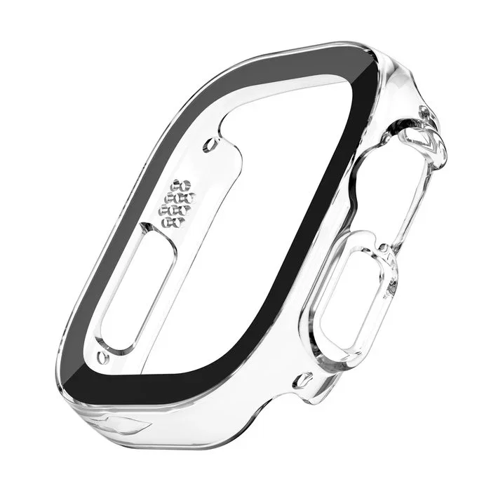 Belkin TemperedCurve 2-in-1 Protector de Pantalla de Vidrio Templado 9H para Apple Watch Ultra y Ultra 2 - Transparente, Resistente a Impactos y Rayones