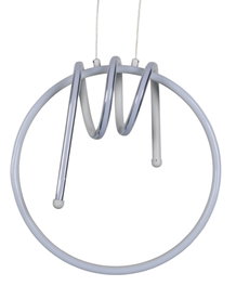 DKD Home Decor Lámpara de Techo LED Aluminio Círculo Blanco 50x50x10 cm