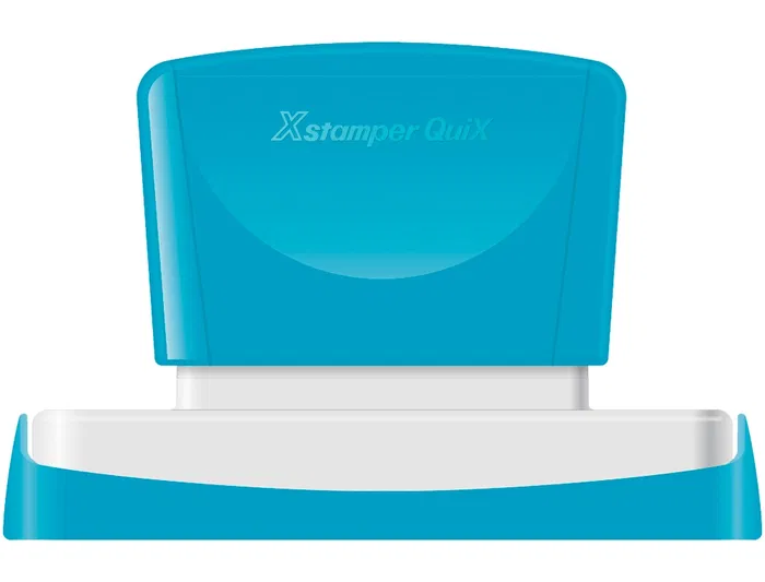 X'stamper Sello Personalizable Quix Q-24 Color Rojo Medidas 28x78 mm