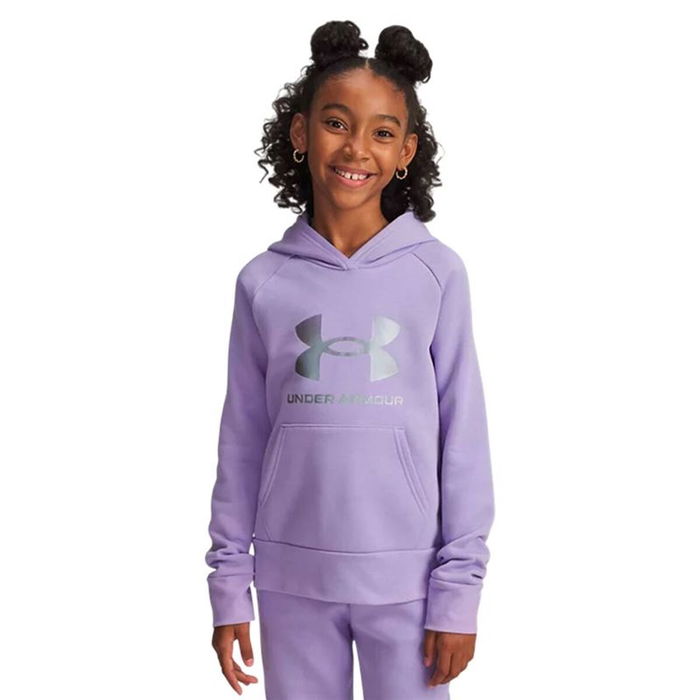Sudadera con Capucha Niña Under Armour Rival Flc Shimmer Hdy Lavanda S