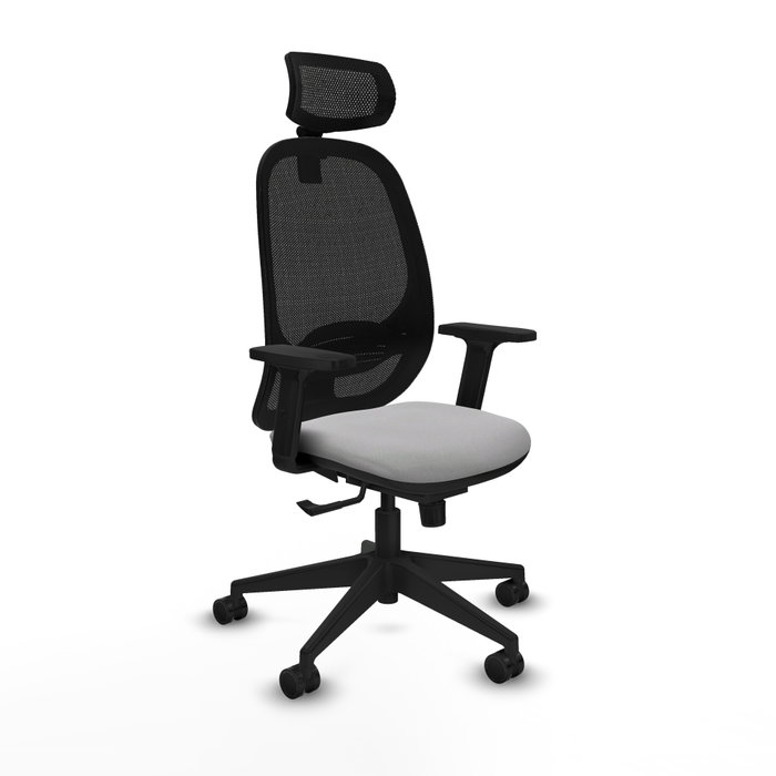 PIQUERAS Y CRESPO Silla de oficina Cilanco con mecanismo Sincro Gris claro y Negro PIQUERAS Y CRESPO Silla de oficina Cilanco con mecanismo Sincro Gris claro y Negro