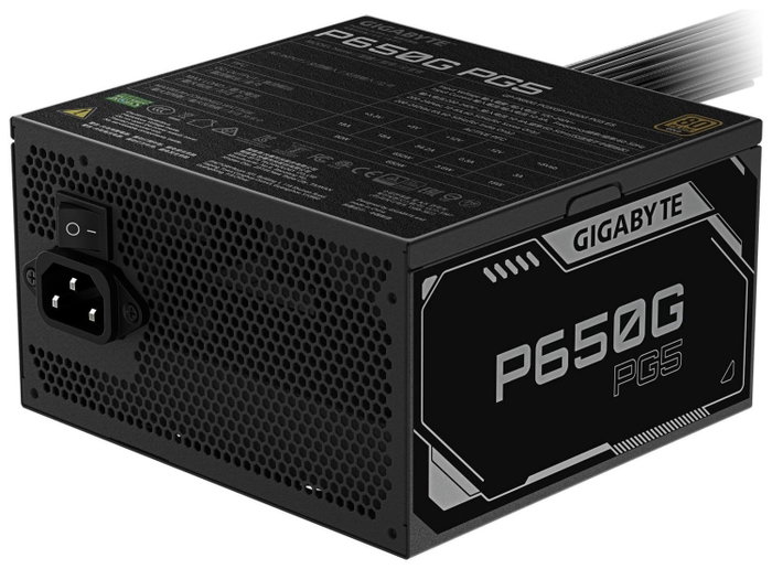 GIGABYTE P650G PCIE 5.1 Fuente de alimentación 650W 80 PLUS Gold ATX 3.1