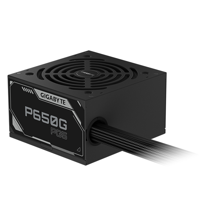 GIGABYTE Fuente de Alimentación P650G PCIe 5.1, 650W, 80 PLUS Gold, ATX 3.1, EU