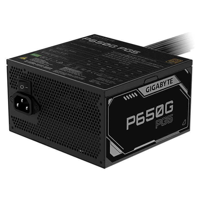 GIGABYTE P650G PCIE 5.1 Fuente de alimentación 650W 80 PLUS Gold ATX 3.1