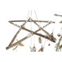DKD Home Decor Decoración Colgante de Madera Surtido de 2 Unidades