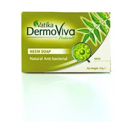 Vatika Jabón Neem 100grs Dermoviva Ayurveda - Antibacteriano y Antimicótico para el Cuidado de la Piel