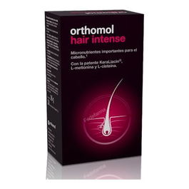 Orthomol Hair Intense 60Cap. Complemento para el Cabello con Biotina, Selenio y Zinc. Producto Vegano
