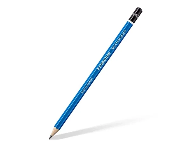 Staedtler Mars Lumograph Lápices de Grafito 3B, Caja de 12 Unidades