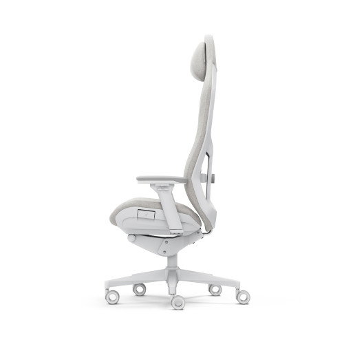 Fractal Design FD-CH-RE1F-02 Silla Gaming para PC, Asiento Acolchado Blanco, Respaldo de Malla, Ajustable 4D, Peso Máx. 125kg