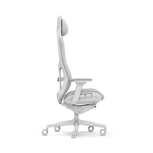 Fractal Design FD-CH-RE1F-02 Silla Gaming para PC, Asiento Acolchado Blanco, Respaldo de Malla, Ajustable 4D, Peso Máx. 125kg