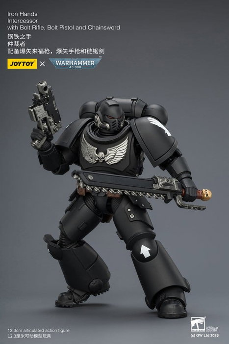 Joy Toy Warhammer 40,000 Figura Iron Hands Intercessor 12 cm Joy Toy Warhammer 40,000 Figura Iron Hands Intercessor 12 cm