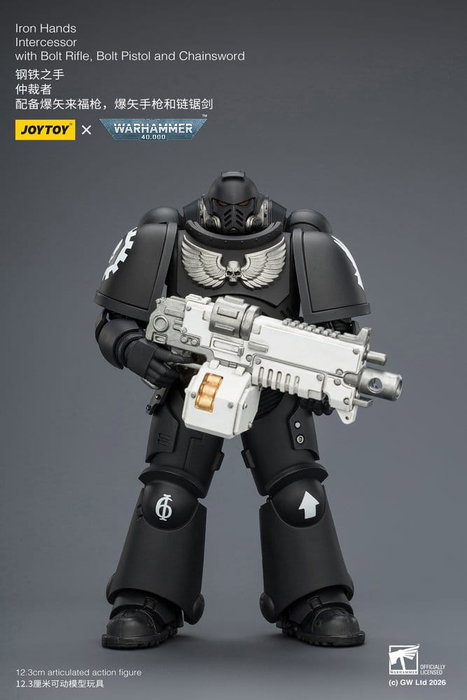 Joy Toy Warhammer 40,000 Figura Iron Hands Intercessor 12 cm Joy Toy Warhammer 40,000 Figura Iron Hands Intercessor 12 cm