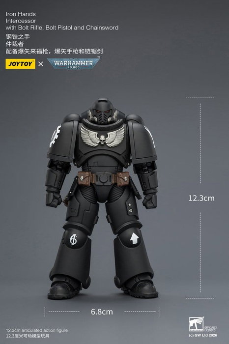 Joy Toy Warhammer 40,000 Figura Iron Hands Intercessor 12 cm Joy Toy Warhammer 40,000 Figura Iron Hands Intercessor 12 cm