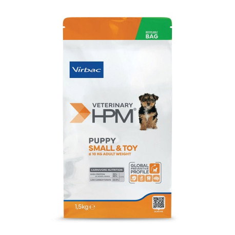 Virbac HPM Canine Puppy Small & Toy pienso para cachorros de raza pequeña y toy, 1.5 kg Virbac HPM Canine Puppy Small & Toy pienso para cachorros de raza pequeña y toy, 1.5 kg
