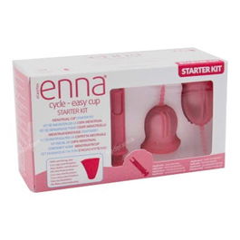 ENNA CYCLE Starter Kit Copa Menstrual Tallas S (Short y Standard) con Aplicador y Enna Box