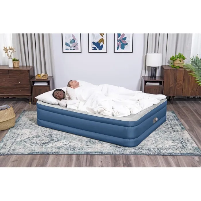Bestway Cama Hinchable para 2 Personas, 203x152x46 cm, con Bomba Eléctrica Incorporada