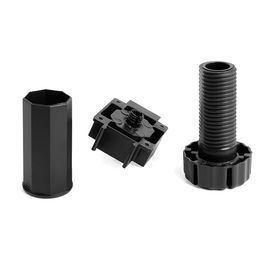 Juypal Pata Cocina Regulable Modelo Octo Extensión 100-140 mm Negro (Set de 4)