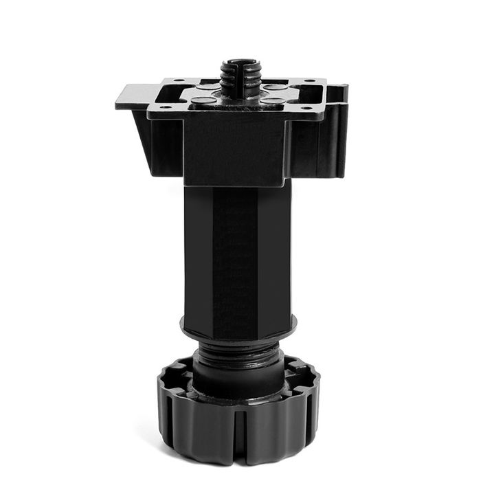 Juypal Pata Cocina Regulable Modelo Octo Extensión 100-140 mm Negro (Set de 4)