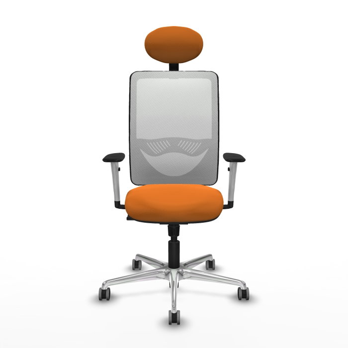 PIQUERAS Y CRESPO Silla de oficina Zulema Naranja y Blanco PIQUERAS Y CRESPO Silla de oficina Zulema Naranja y Blanco