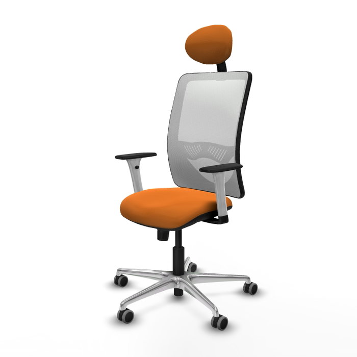 PIQUERAS Y CRESPO Silla de oficina Zulema Naranja y Blanco PIQUERAS Y CRESPO Silla de oficina Zulema Naranja y Blanco