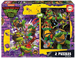EDUCA BORRAS Puzzle 2x500 Piezas Tortugas Ninja