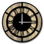 Wallity Reloj Decorativo MDF 5050MS-009, 50cm Diámetro, Movimiento Silencioso, Elegante y Moderno