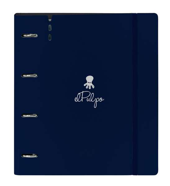 Carpeta de anillas El Pulpo Azul marino 27 X 32 X 4 cm Carpeta de anillas El Pulpo Azul marino 27 X 32 X 4 cm