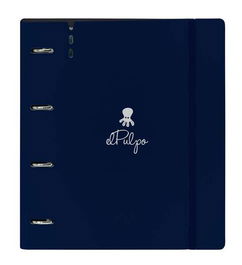 Carpeta de anillas El Pulpo Azul marino 27 X 32 X 4 cm