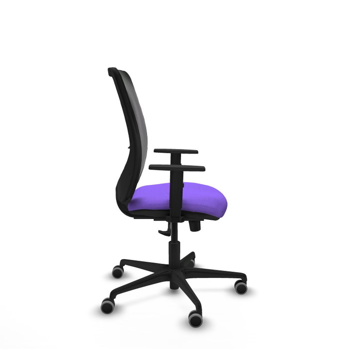 PIQUERAS Y CRESPO Silla de oficina Zulema con mecanismo Sincro, Lila y Negro PIQUERAS Y CRESPO Silla de oficina Zulema con mecanismo Sincro, Lila y Negro