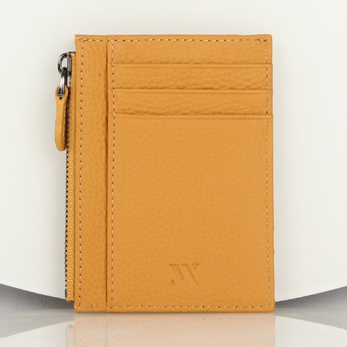 Zoozie Bags Billetera de Cuero Genuino Amarillo para Mujer con 8 Tarjeteros Hecha a Mano 8.5 x 11 cm Zoozie Bags Billetera de Cuero Genuino Amarillo para Mujer con 8 Tarjeteros Hecha a Mano 8.5 x 11 cm