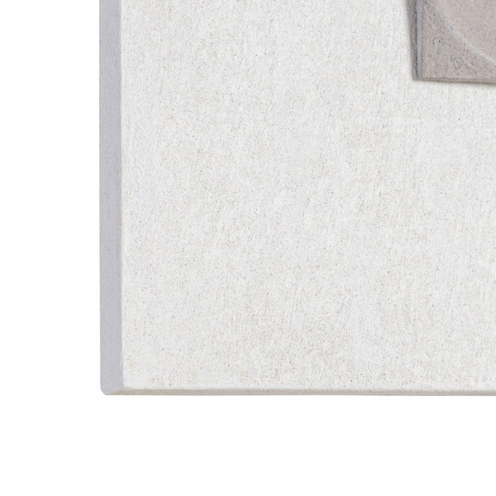 Cuadro Blanco-Gris Dm Decoración 80 X 4 X 80 cm Cuadro Blanco-Gris Dm Decoración 80 X 4 X 80 cm