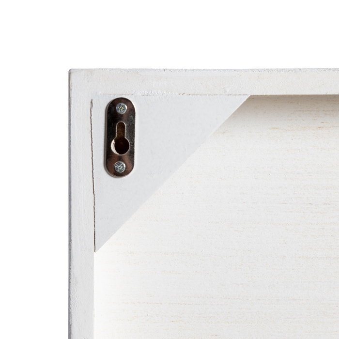 Cuadro Blanco-Gris Dm Decoración 80 X 4 X 80 cm Cuadro Blanco-Gris Dm Decoración 80 X 4 X 80 cm