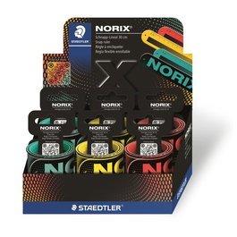 Staedtler Norix Reglas Flexibles de 30 Centímetros Colores Surtidos Expositor de 12