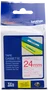 Brother TZe-252 Cinta laminada rojo sobre blanco 24mm x 8m
