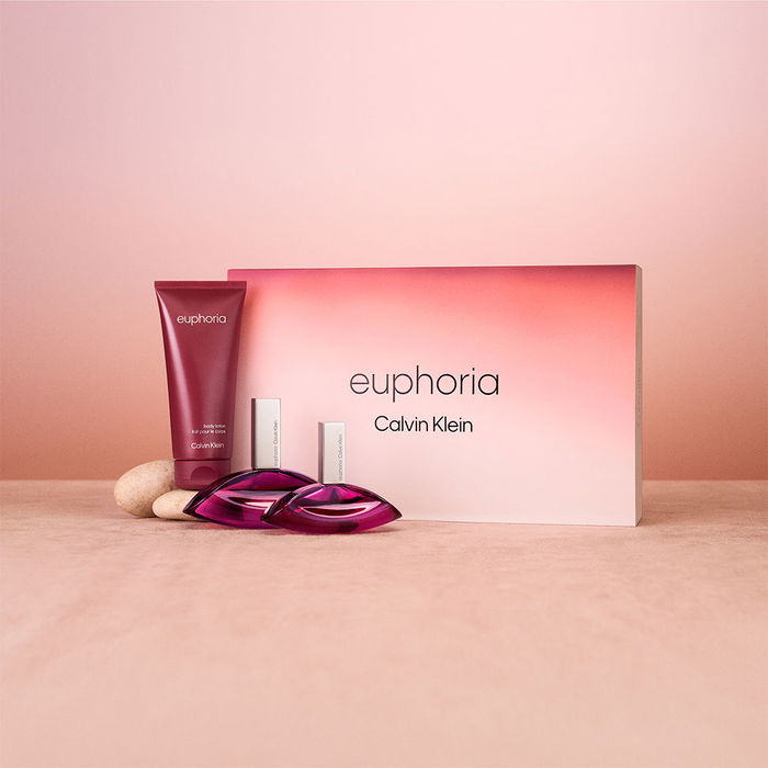 Calvin Klein Euphoria Estuche 3 pz Eau de Parfum para Mujer - 100ml + 30ml + Loción Corporal 100ml