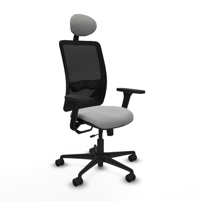 PIQUERAS Y CRESPO Silla de oficina Zulema con mecanismo Sincro/Traslack, Gris claro y Negro PIQUERAS Y CRESPO Silla de oficina Zulema con mecanismo Sincro/Traslack, Gris claro y Negro