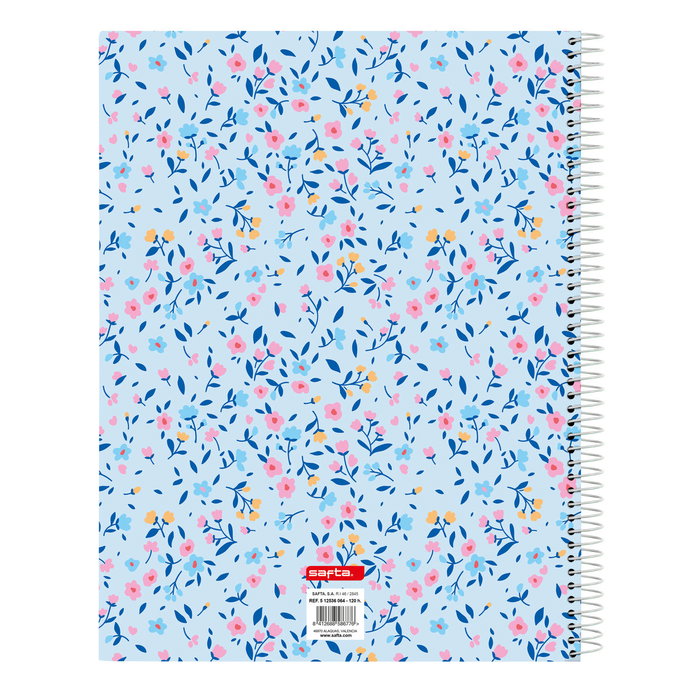 Libreta Vicky Martín Berrocal Paraíso Azul Rosa A4 120 Hojas