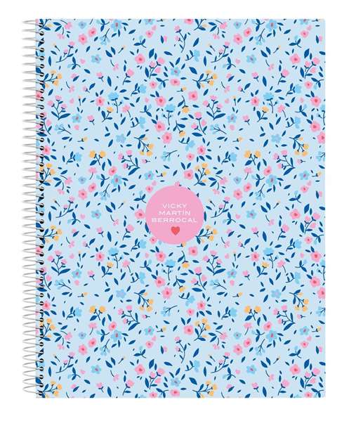 Safta Cuaderno Espiral A4 120 Hojas Cuadro 5 mm Vicky Martin Berrocal Safta Cuaderno Espiral A4 120 Hojas Cuadro 5 mm Vicky Martin Berrocal