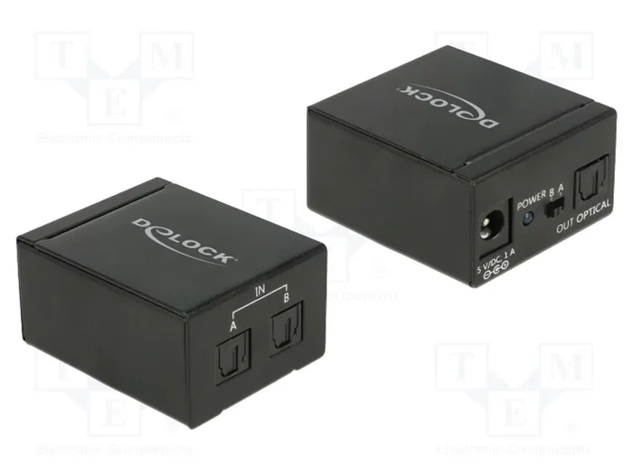 DeLOCK 18767 Conmutador TOSLINK de 2 entradas a 1 salida DeLOCK 18767 Conmutador TOSLINK de 2 entradas a 1 salida