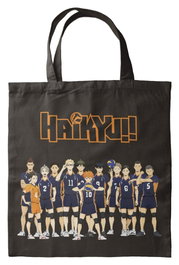 Halantex Bolsa de tela Haikyu Negro 40 x 35 cm