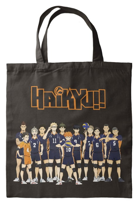 Halantex Bolsa de tela Haikyu Negro 40 x 35 cm Halantex Bolsa de tela Haikyu Negro 40 x 35 cm