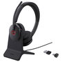 Yealink BH74 Auriculares Bluetooth Diadema Inalámbricos para Oficina/Call Center con Base de Carga UC USB-C/A, Supresión de Ruido Activa (ANC), 65h Autonomía, Negro