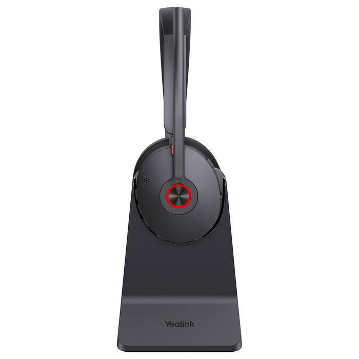 Yealink BH74 Auriculares Bluetooth Diadema Inalámbricos para Oficina/Call Center con Base de Carga UC USB-C/A, Supresión de Ruido Activa (ANC), 65h Autonomía, Negro