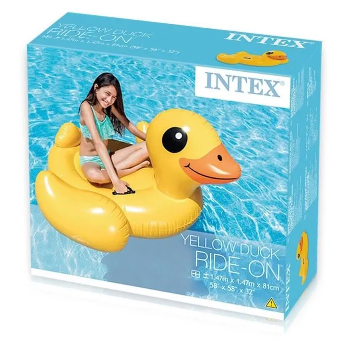 Intex 56263NP Flotador o Colchoneta Hinchable para Piscina Donut de Colores, 144 cm