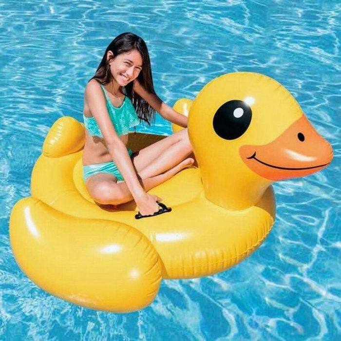 Intex Colchoneta Hinchable Donut de Colores 144 cm