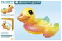 Intex Colchoneta Hinchable Donut de Colores 144 cm