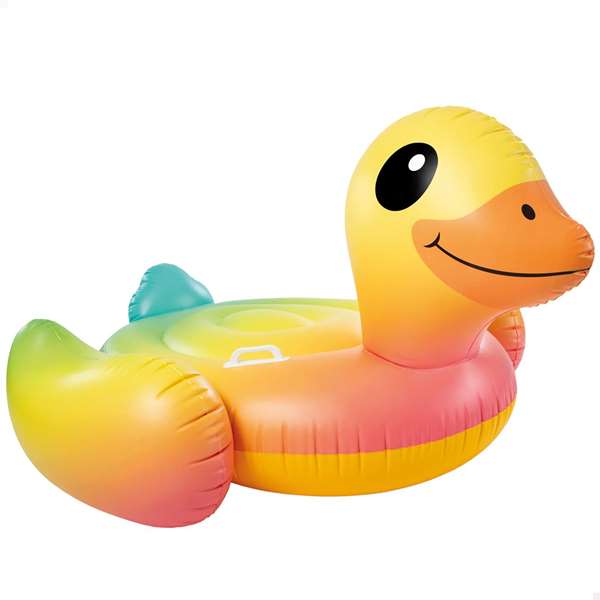 Intex Colchoneta Hinchable Donut de Colores 144 cm