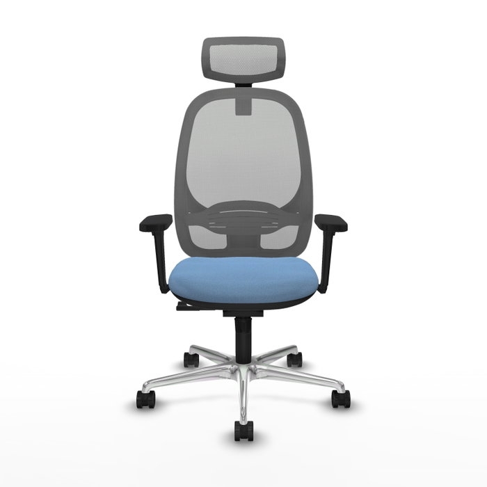 PIQUERAS Y CRESPO Silla de oficina Cilanco Azul cielo y Gris con mecanismo Sincro PIQUERAS Y CRESPO Silla de oficina Cilanco Azul cielo y Gris con mecanismo Sincro