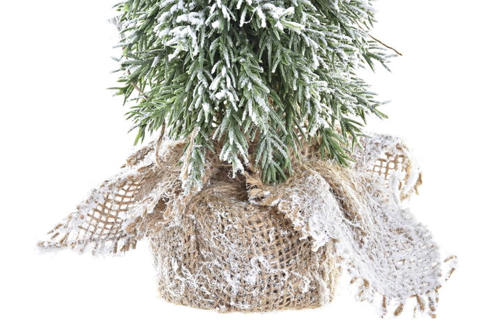 DKD Home Decor Árbol de Navidad Tradicional Verde Blanco PVC 20 x 28 x 20 cm (4 Unidades) DKD Home Decor Árbol de Navidad Tradicional Verde Blanco PVC 20 x 28 x 20 cm (4 Unidades)